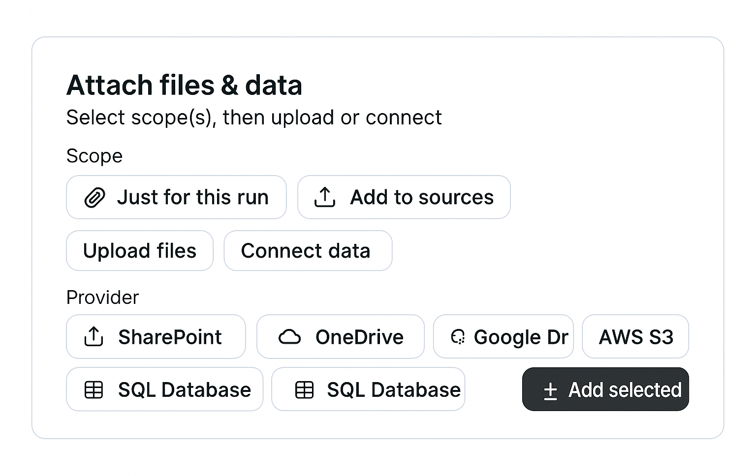Attach structured data and metrics for analysis