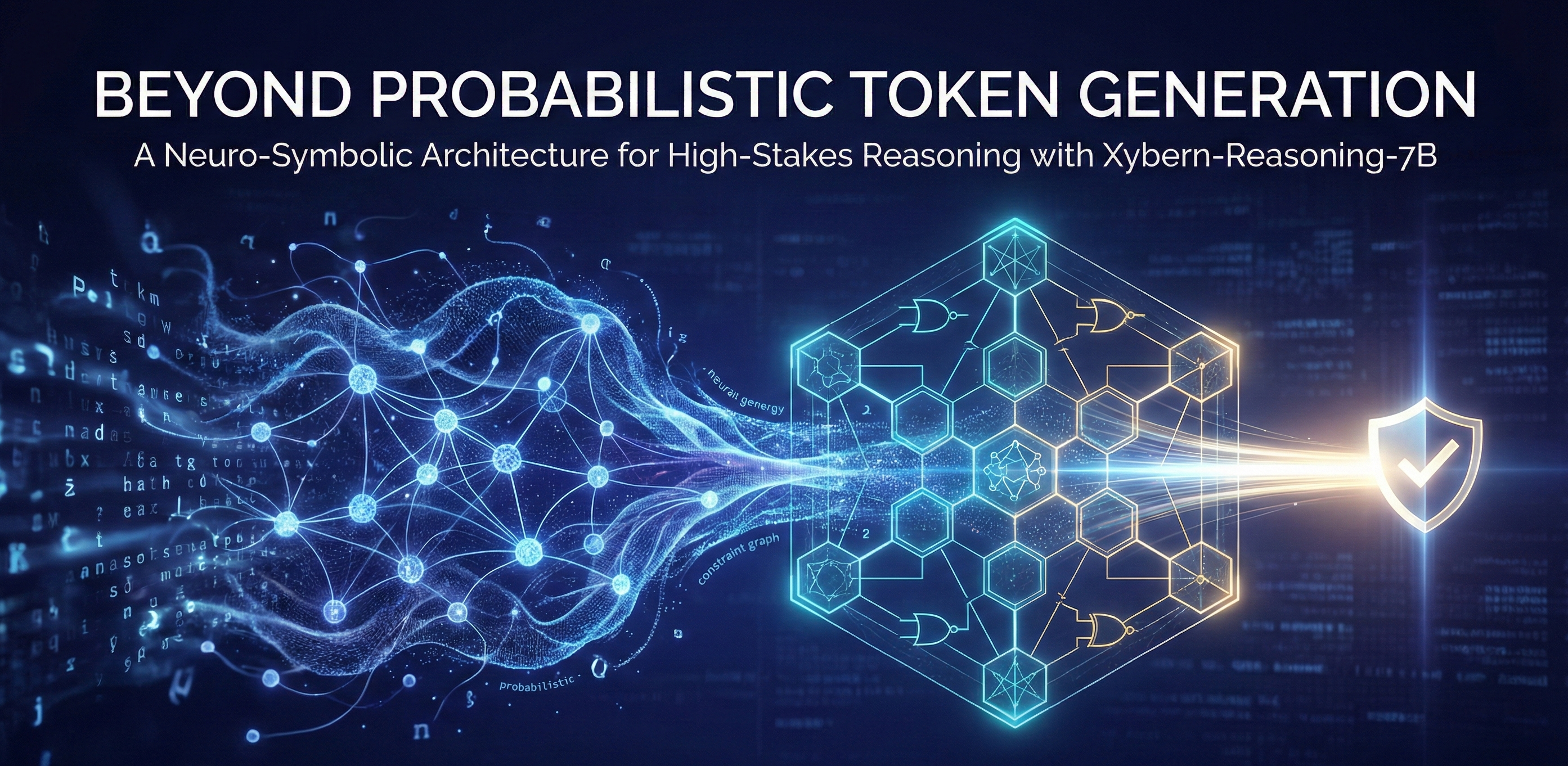 A Neuro-Symbolic Architecture for High-Stakes Reasoning with Xybern-Reasoning-7B