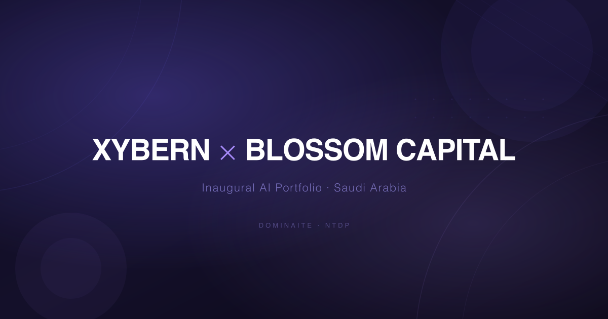 Xybern Joins Blossom Capital's Inaugural AI Portfolio in Saudi Arabia